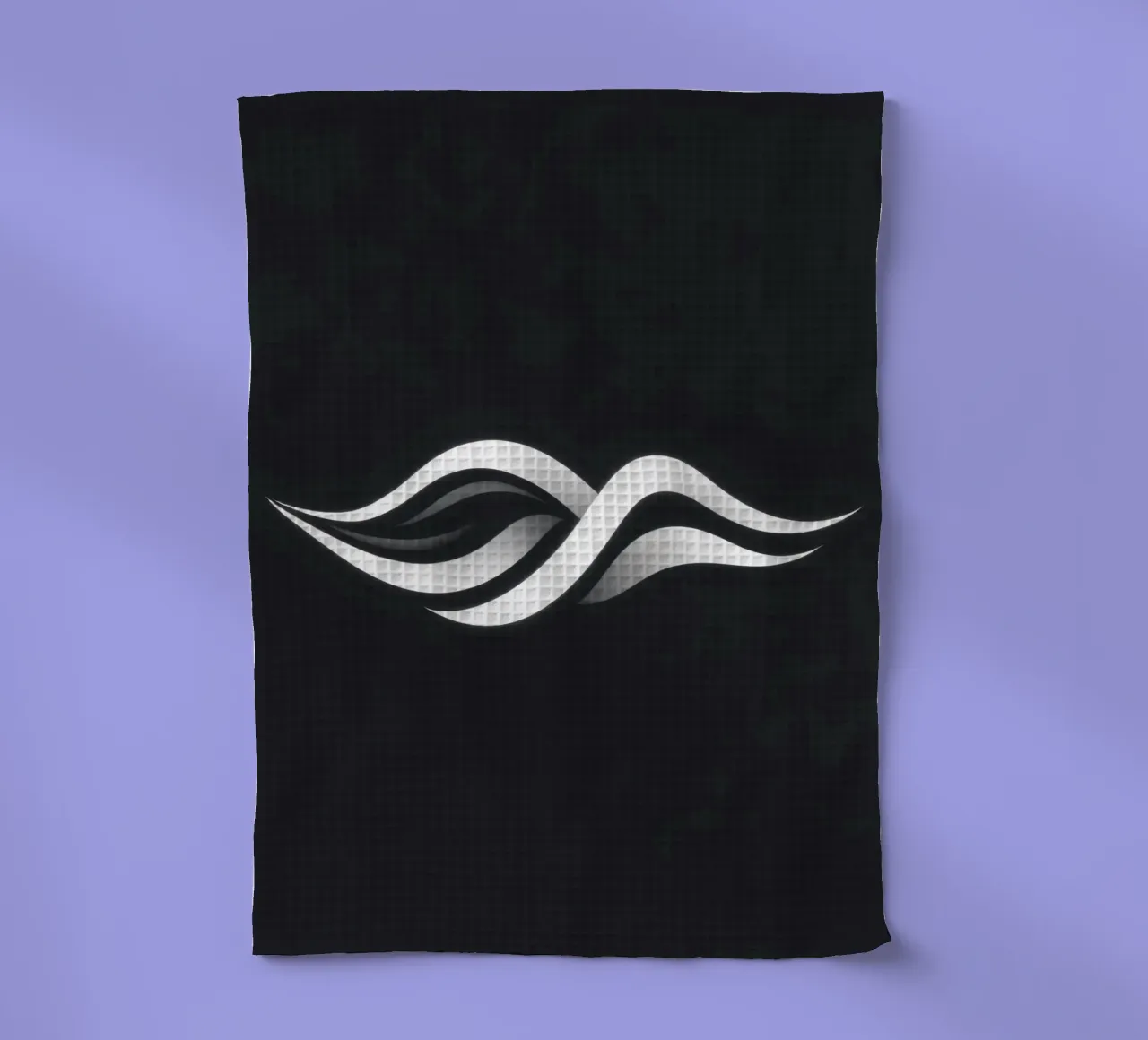 Abstract waves design representing fluidity and movement tea towel by DesignDoodle
