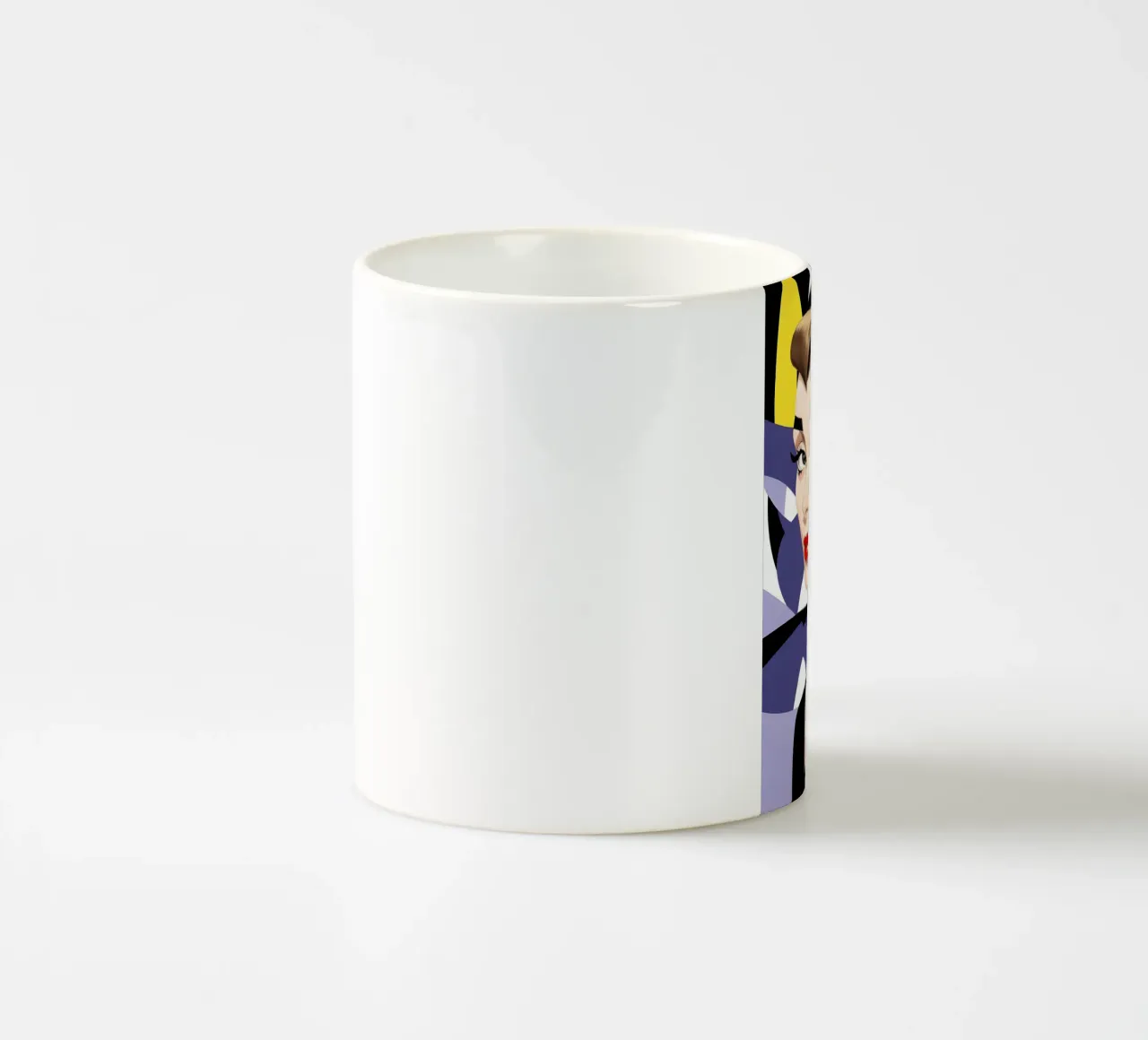 Dopamina geometrica Audrey Hepburn tazza in ceramica da ART DECO