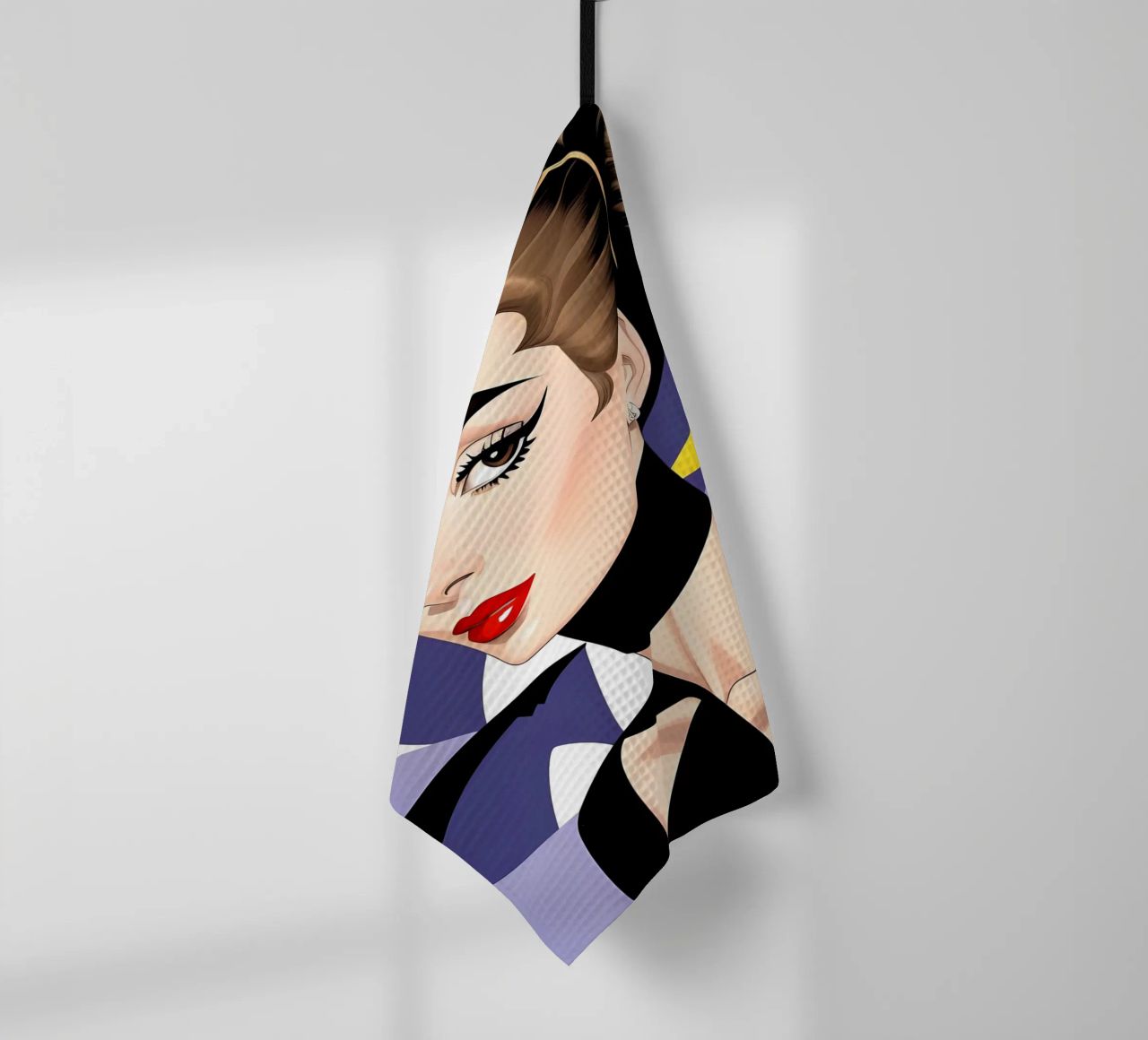 Audrey Hepburn Geometrisches Dopamin Geschirrtuch von ART DECO