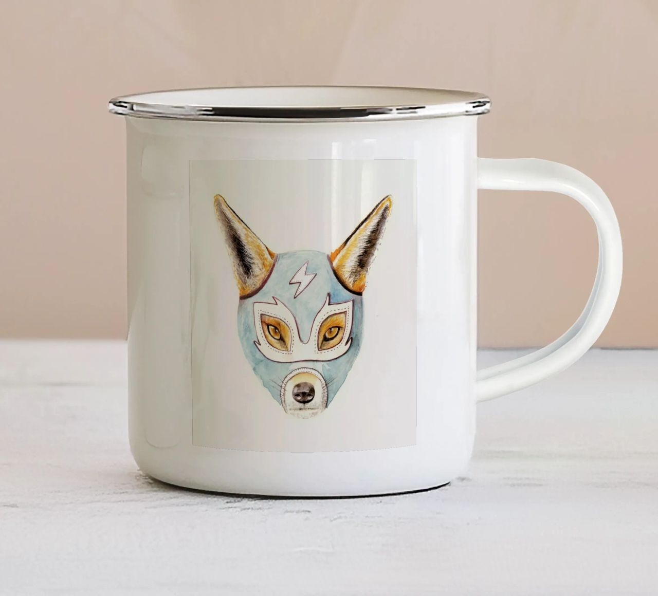 Andrew Fox tazza in smalto da Florent Bodart