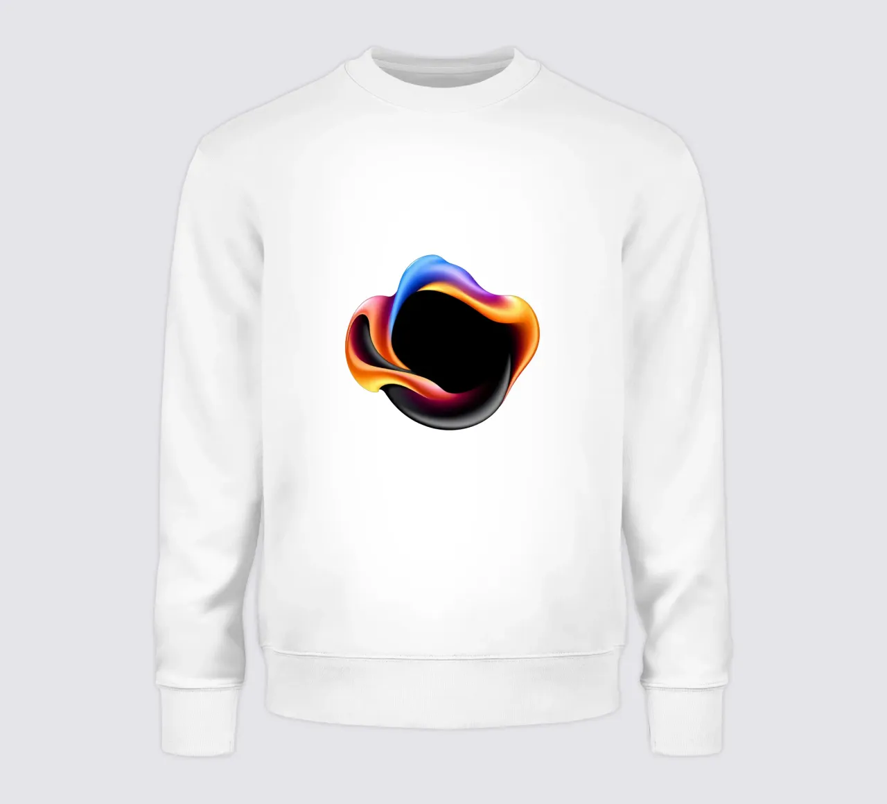 Design astratto e colorato con forme fluide su sfondo neutro. felpa da DesignDoodle