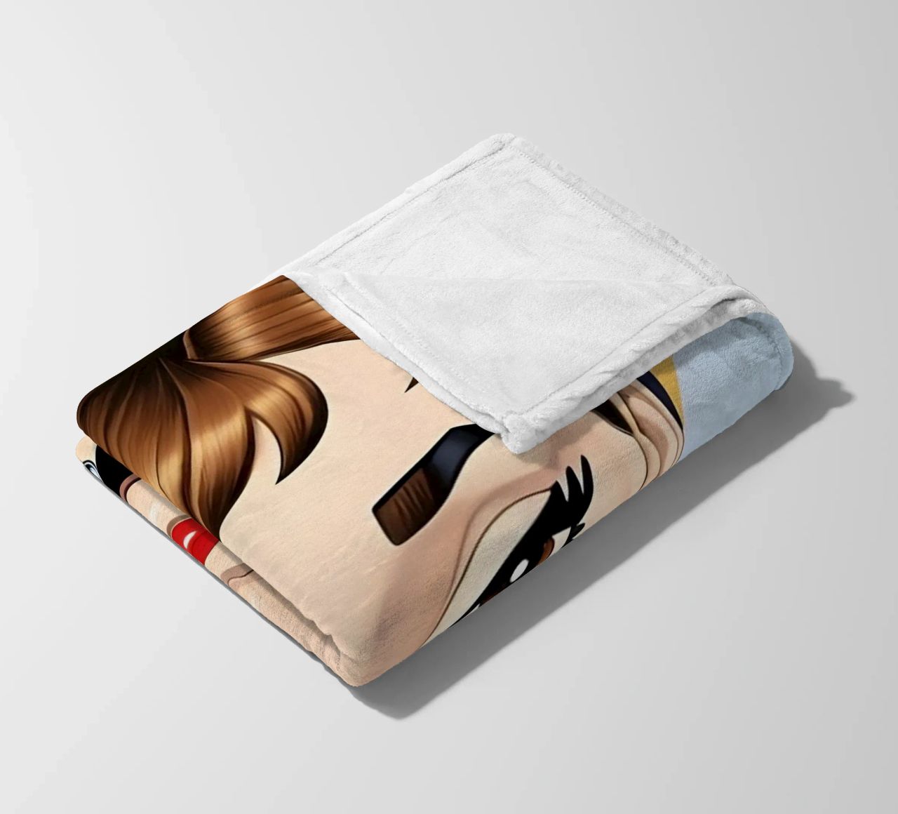 AUDREY HEPBURN RETRO GEOMETRICS fleece blanket by ART DECO