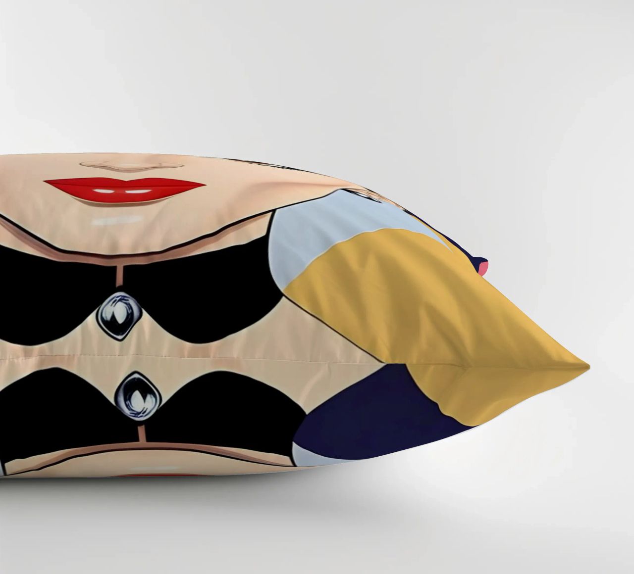 AUDREY HEPBURN RETRO GEOMETRICS decorative cushion by ART DECO