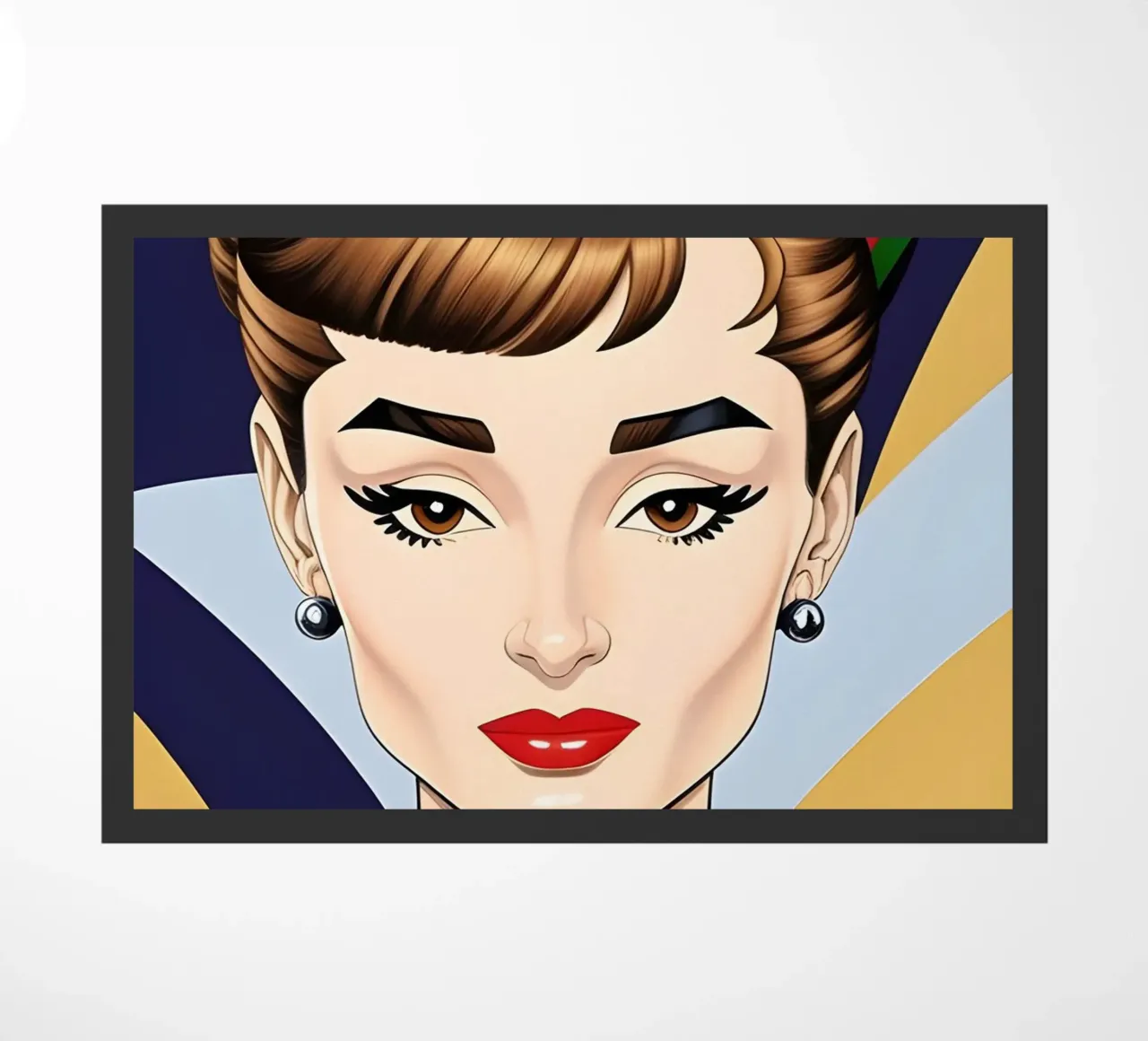 AUDREY HEPBURN GEOMETRIE RETRÒ zerbino da ART DECO