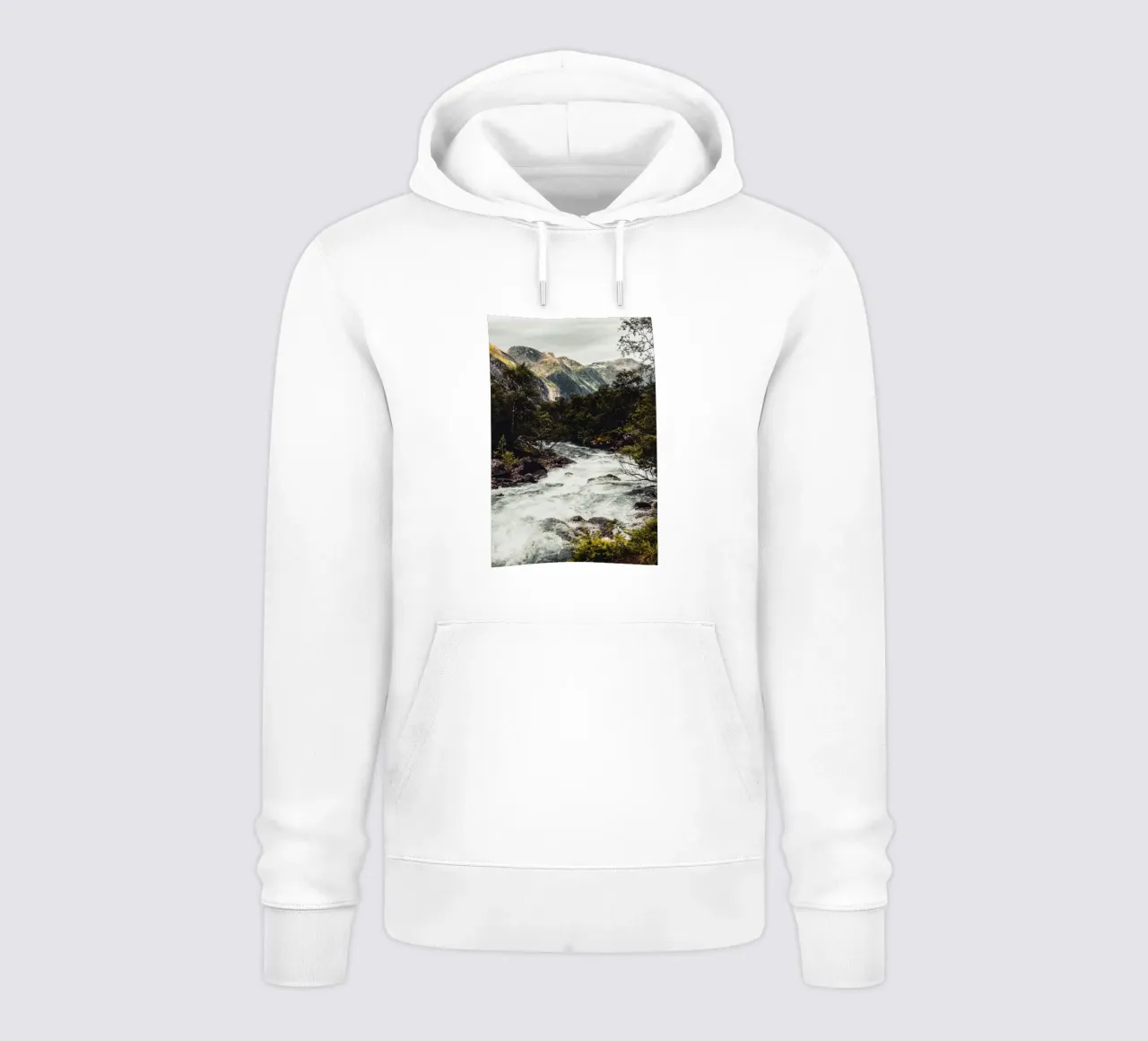 Fiume a Trollstigen felpa con cappuccio da thetraveller