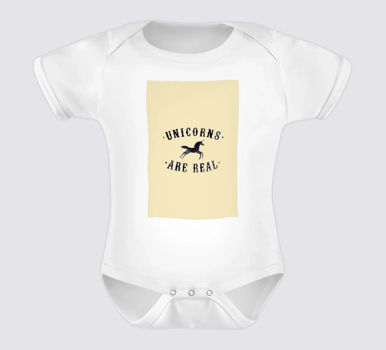 Unicorns Are Real I body neonato maniche corte da Florent Bodart