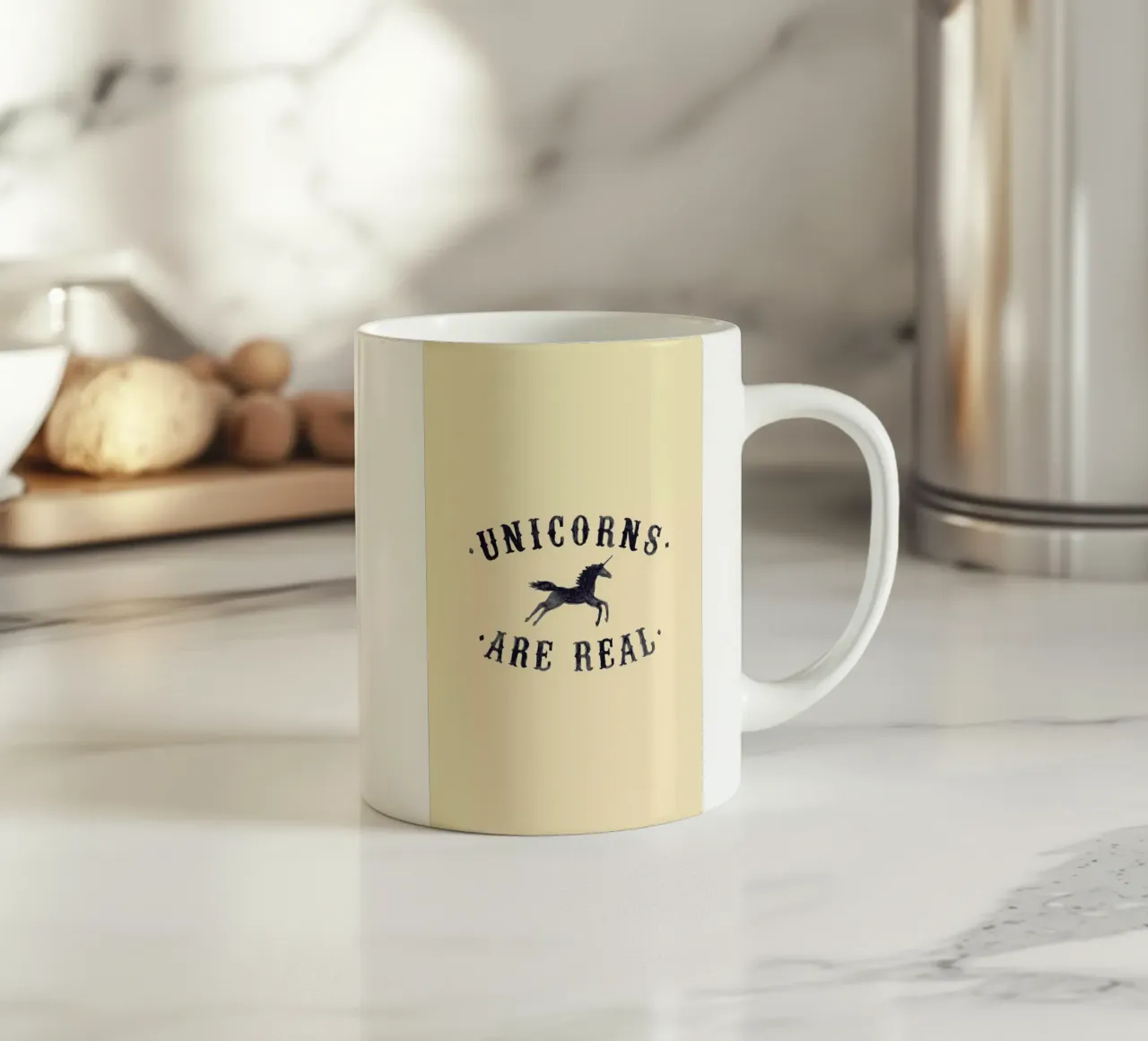 Unicorns Are Real I mug en céramique de Florent Bodart