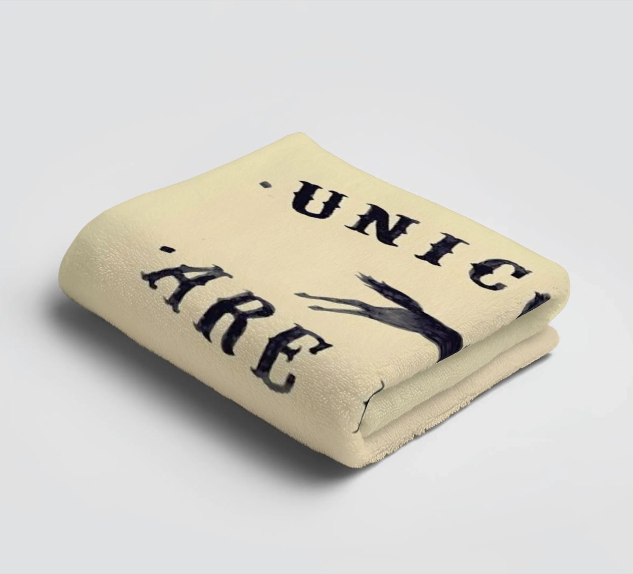 Unicorns Are Real I towel by Florent Bodart