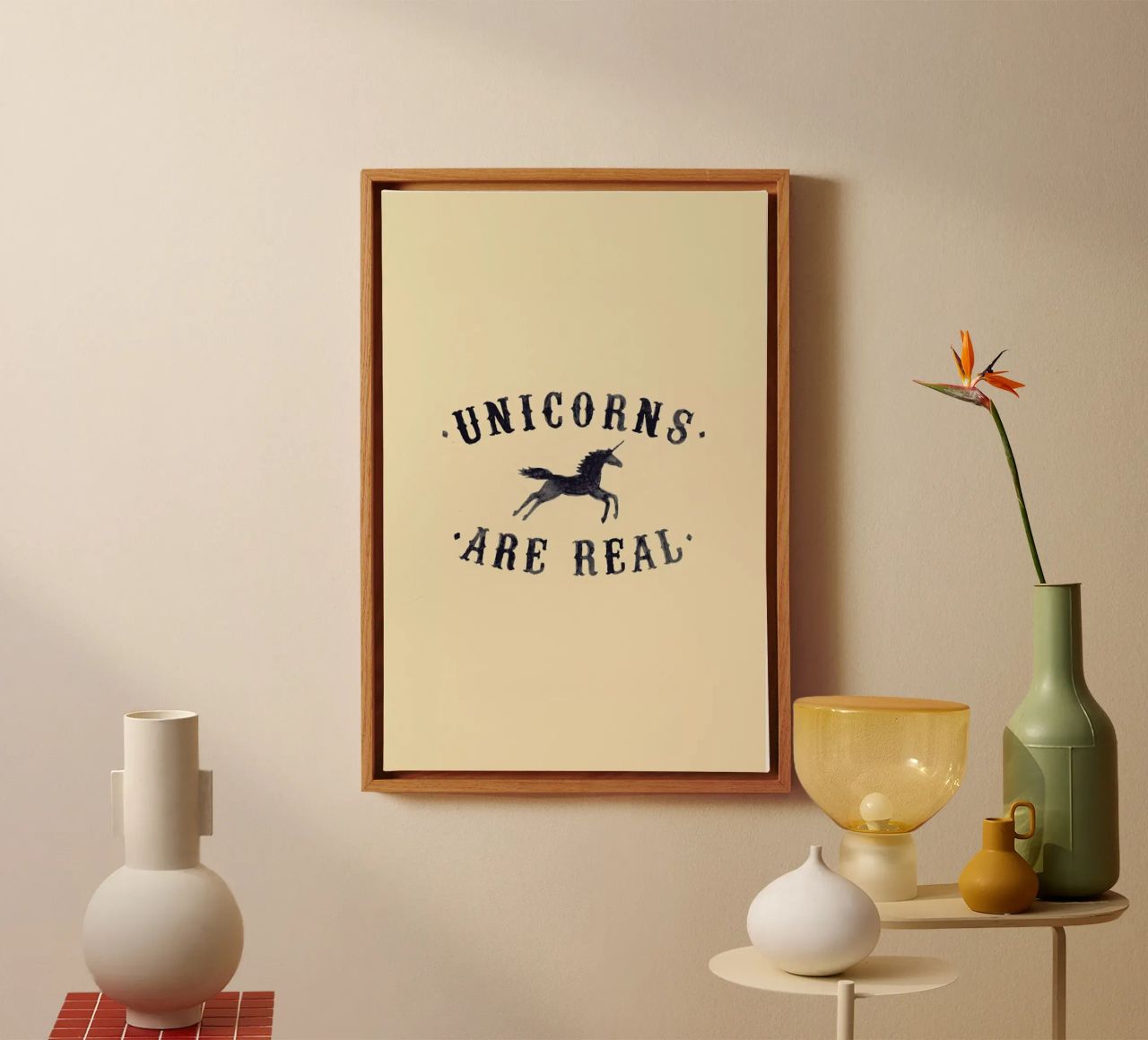 Unicorns Are Real I canvas by Florent Bodart