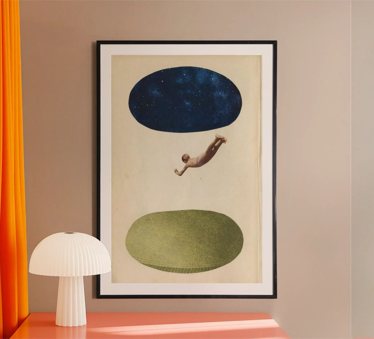 Night Swim poster by Cassia Beck Collage