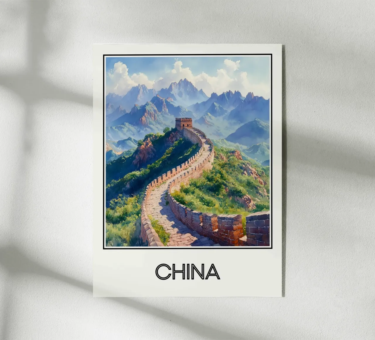 Affiche Chine plexiglass da Frame the World