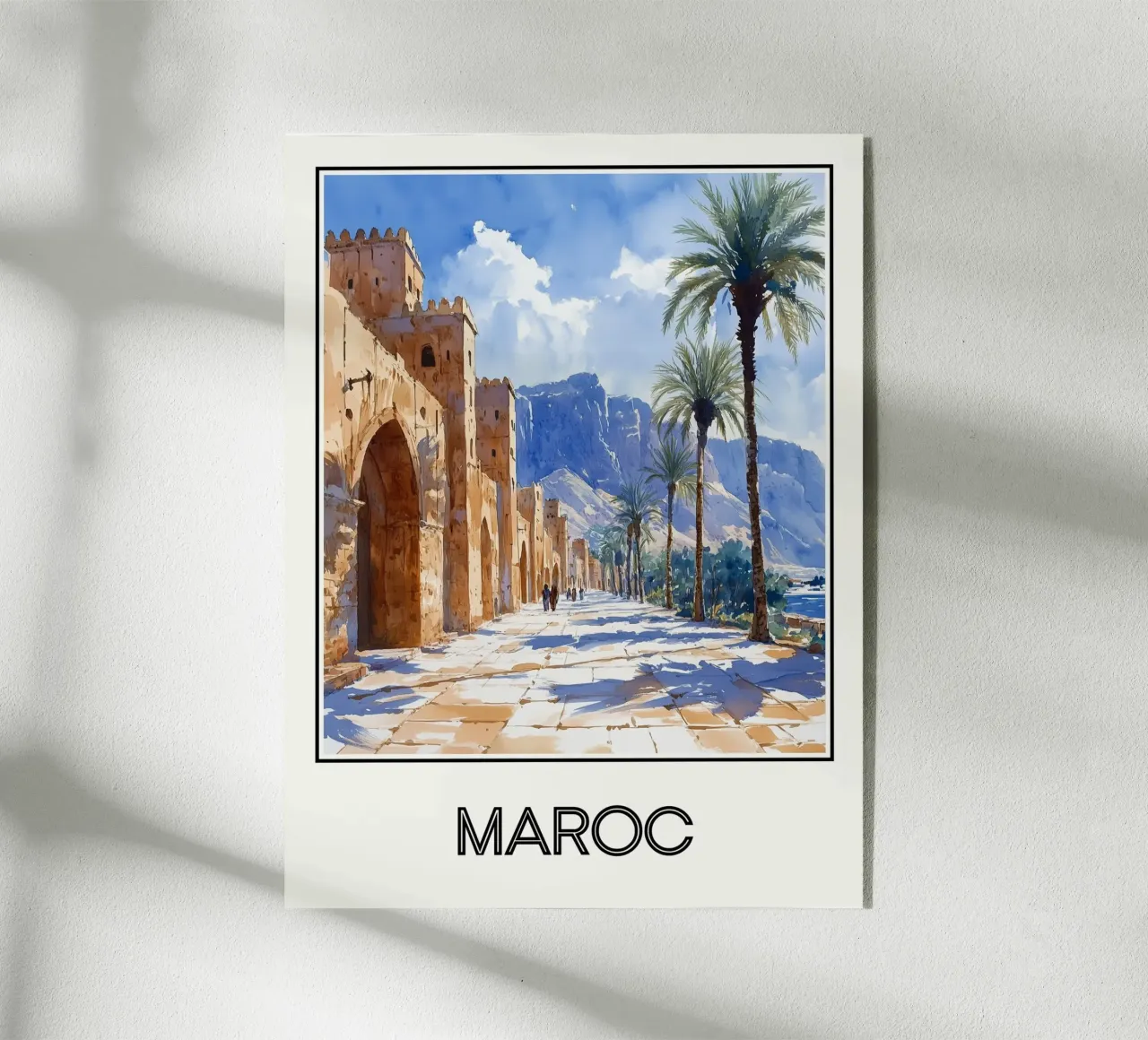 Affiche Maroc plexiglass da Frame the World
