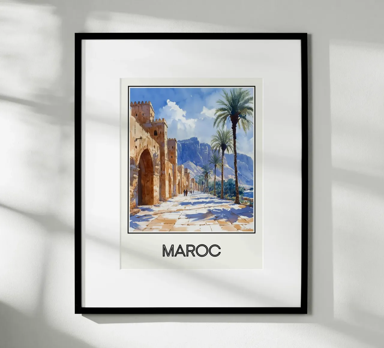 Maroc poster con telaio in legno da Frame the World