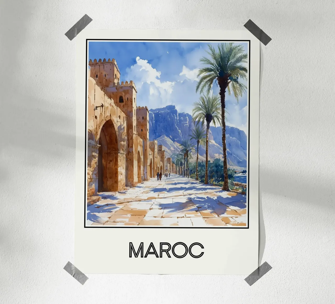 Maroc poster con telaio in legno da Frame the World