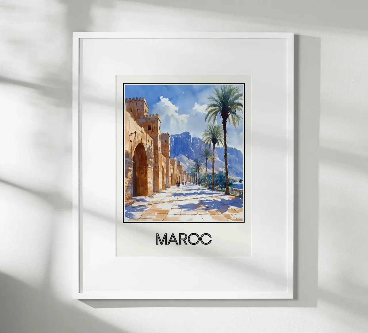 Maroc poster con telaio in legno da Frame the World