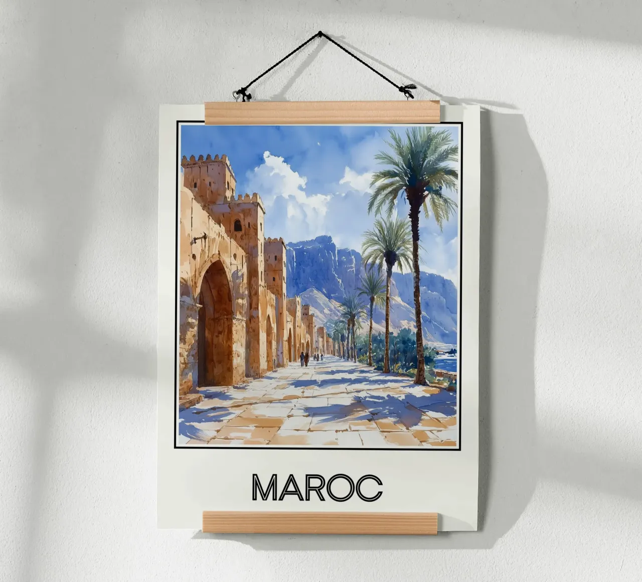 Maroc poster con telaio in legno da Frame the World