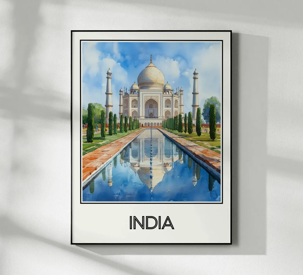 Affiche Inde plexiglass da Frame the World