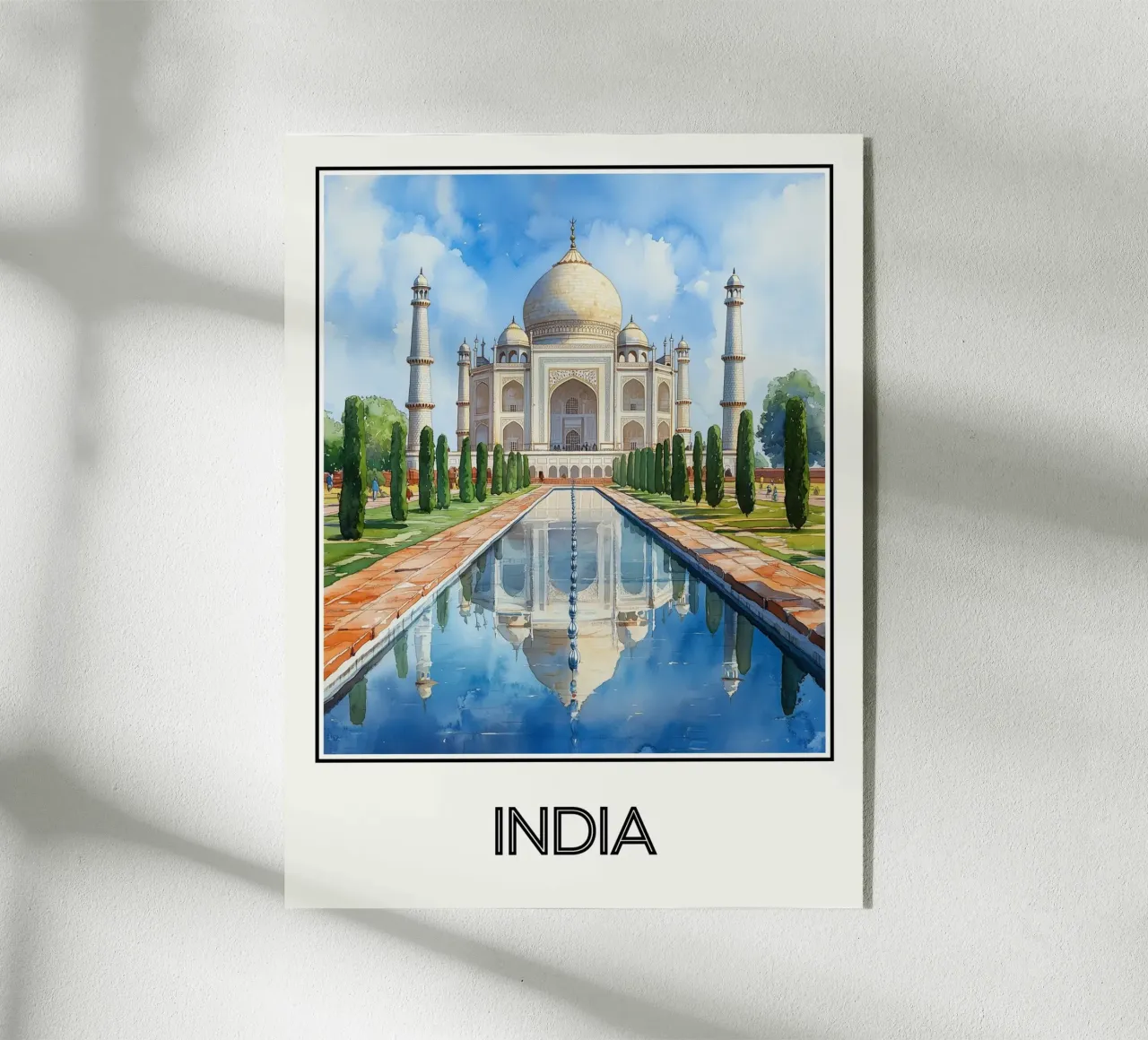 Affiche Inde plexiglass da Frame the World