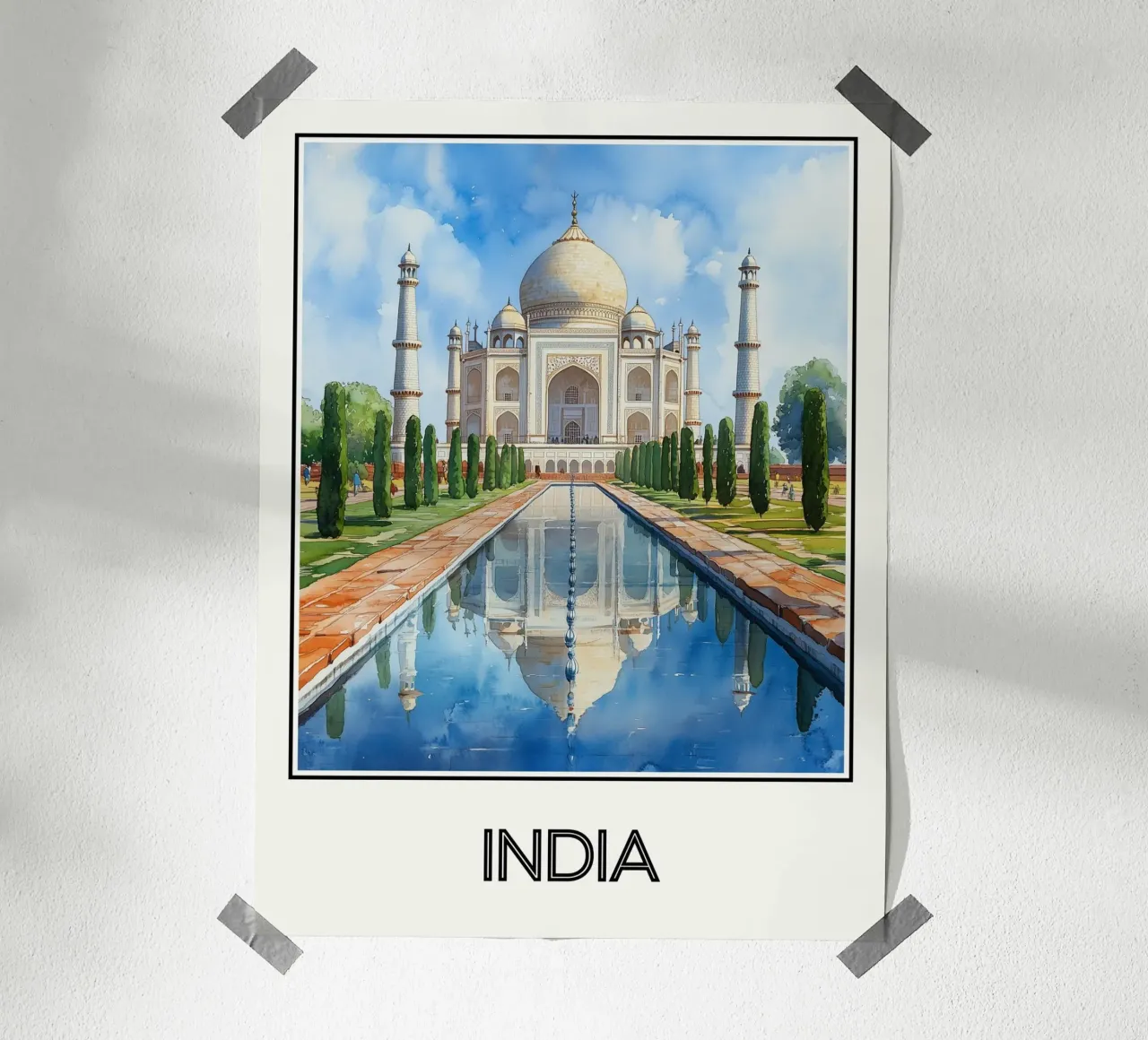 Affiche Inde poster da Frame the World