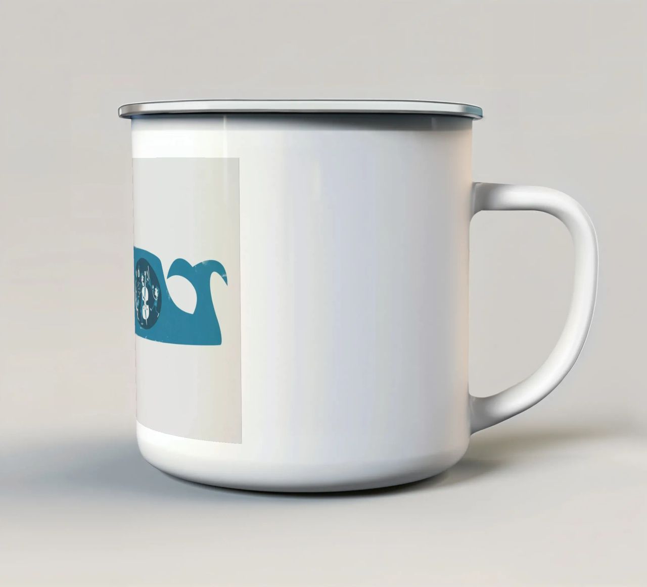 A Whale of a Time enamel mug by Fox & Velvet