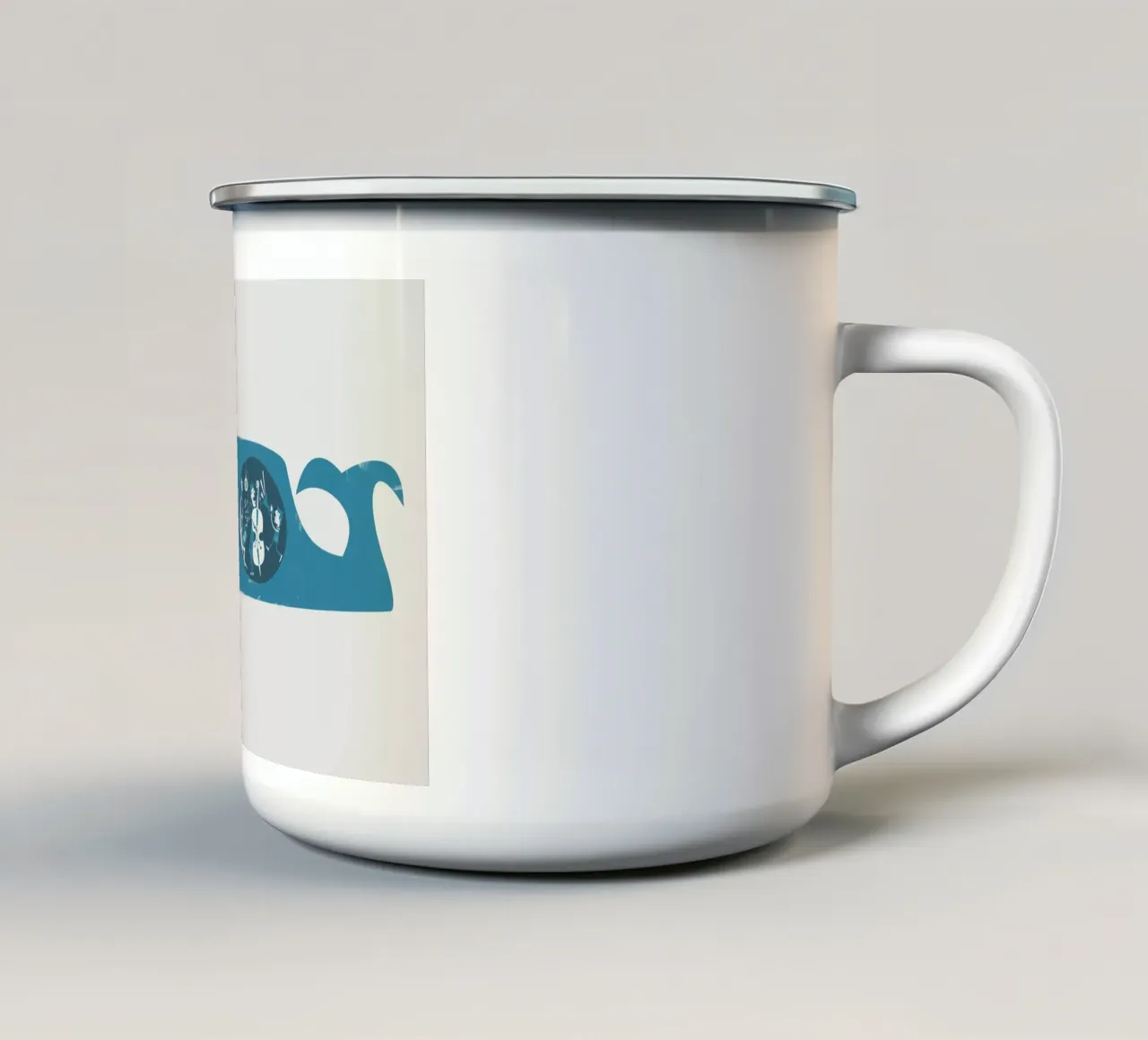 A Whale of a Time Emaille Tasse von Fox & Velvet