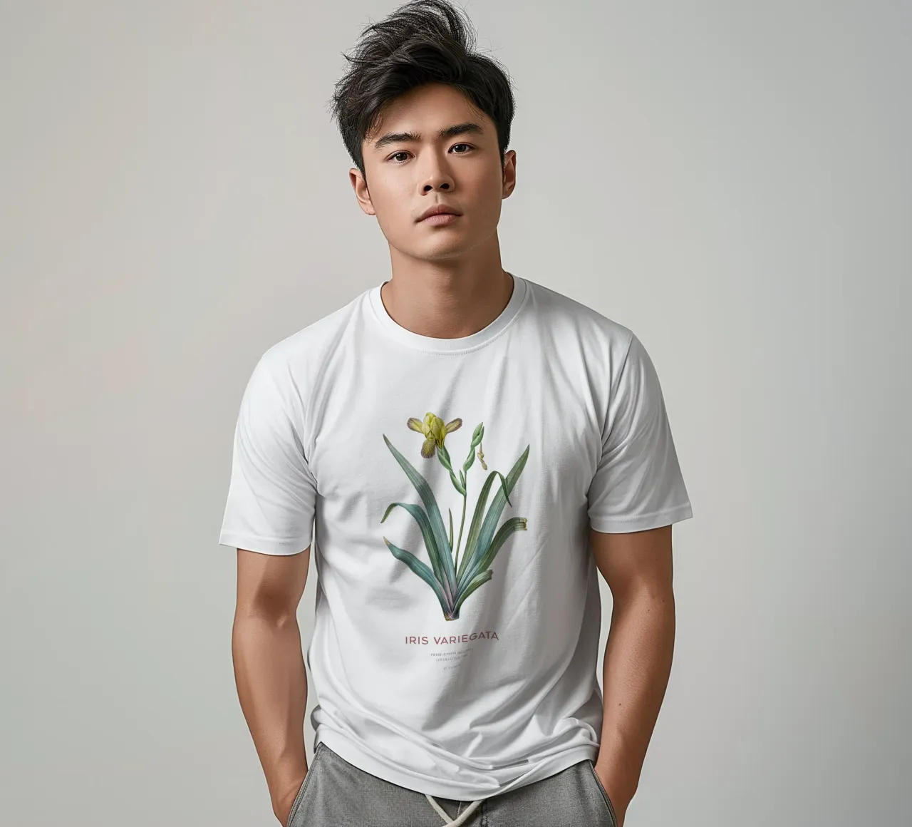 Iris ungherese o Iris variegata t-shirt da Vintagrafica