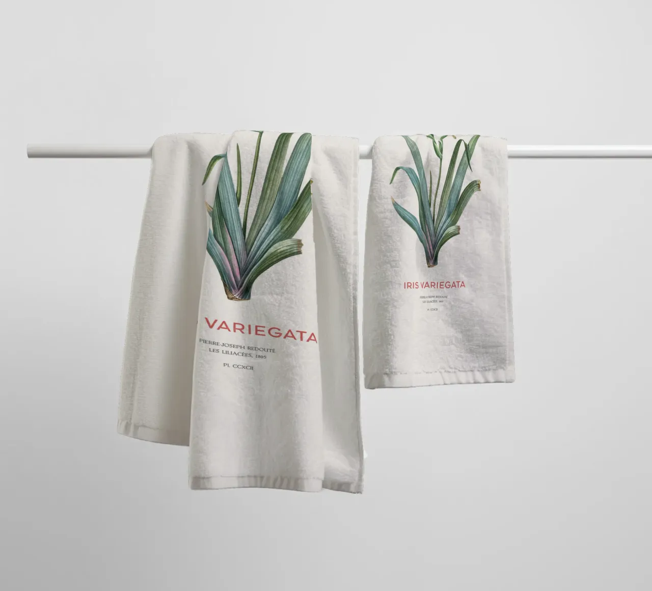 Iris ungherese o Iris variegata asciugamano da bagno da Vintagrafica