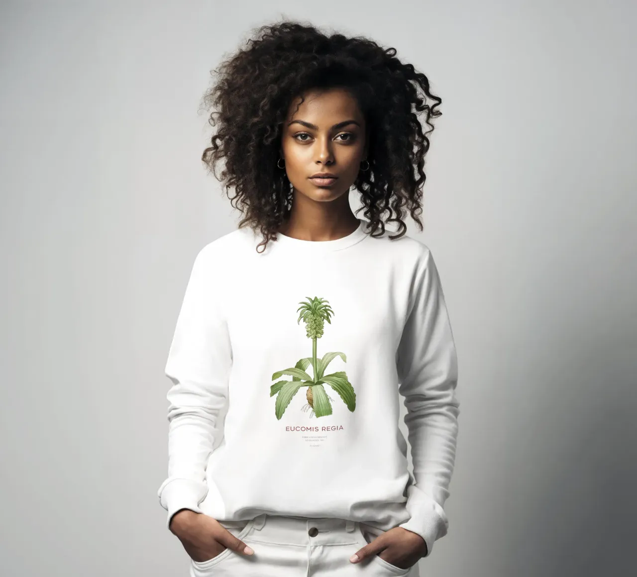 Ananaslilie oder Eucomis regia Sweatshirt von Vintagrafica