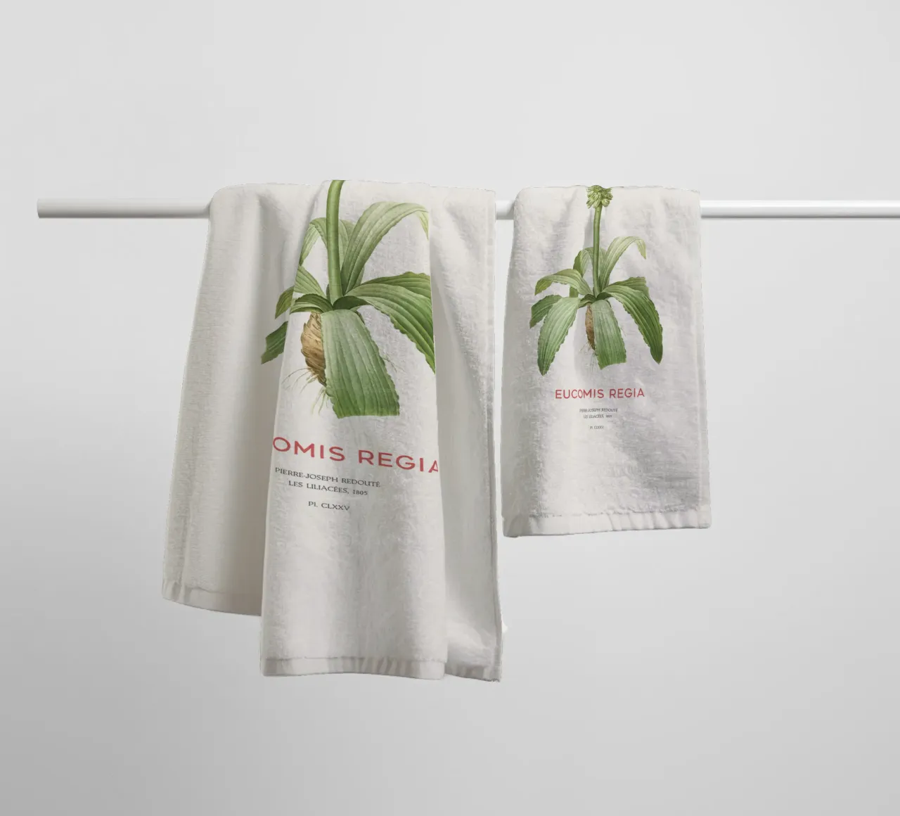 Giglio dell'ananas o Eucomis regia asciugamano da bagno da Vintagrafica