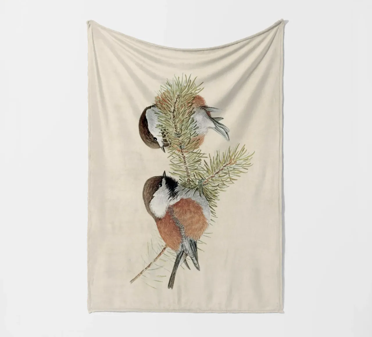 Chickadee coperta in pile da apoloprints