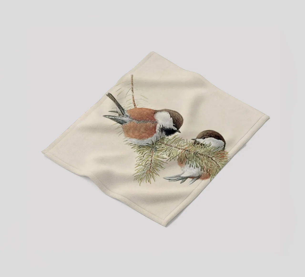 Chickadee coperta in pile da apoloprints