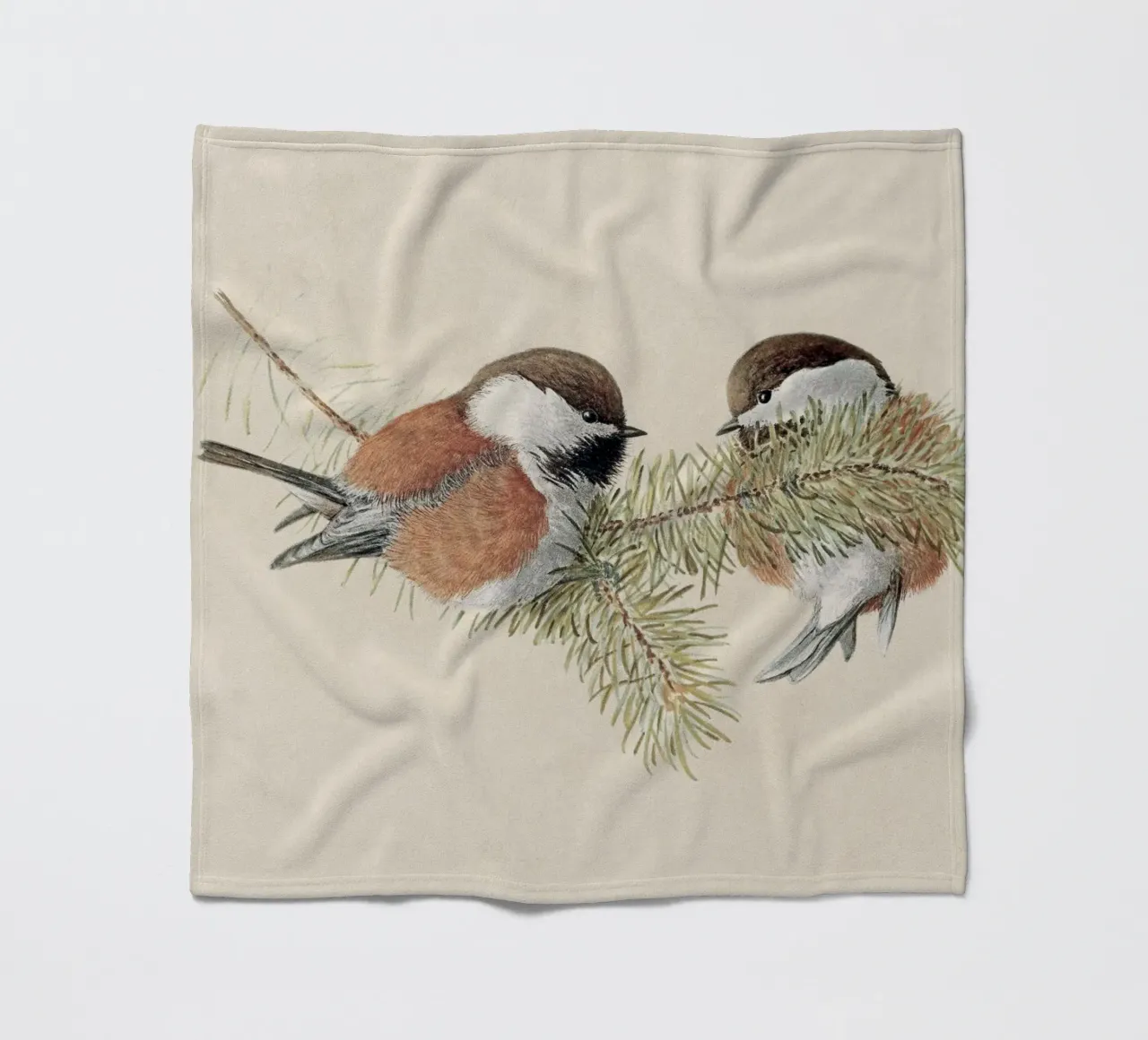 Chickadee coperta in pile da apoloprints