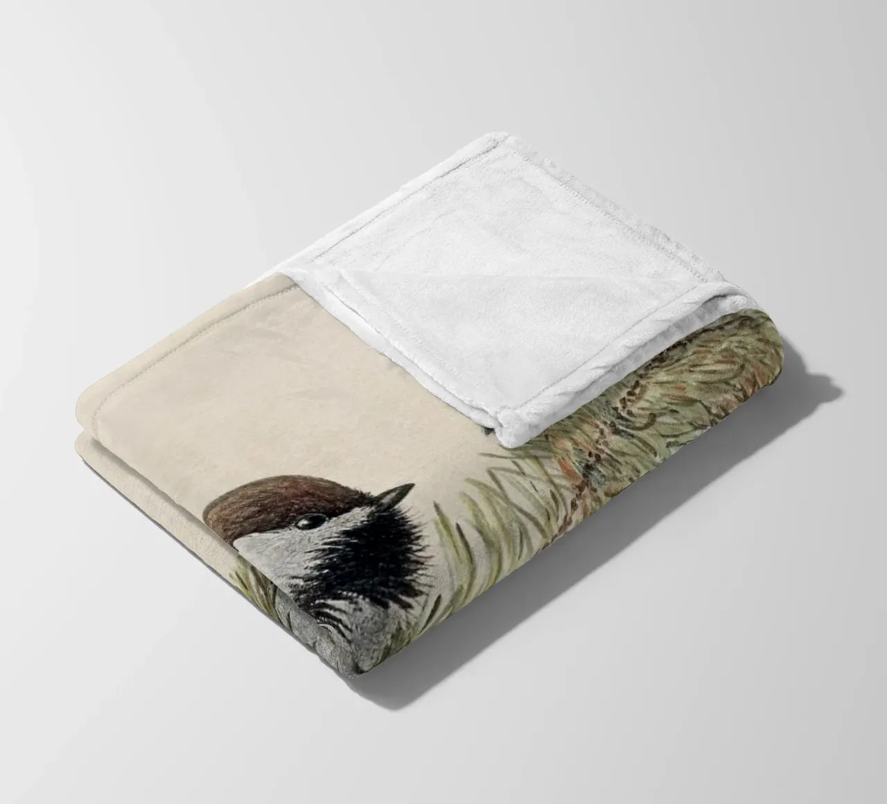 Chickadee coperta in pile da apoloprints