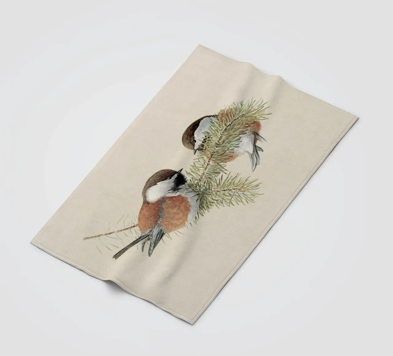 Chickadee coperta in pile da apoloprints