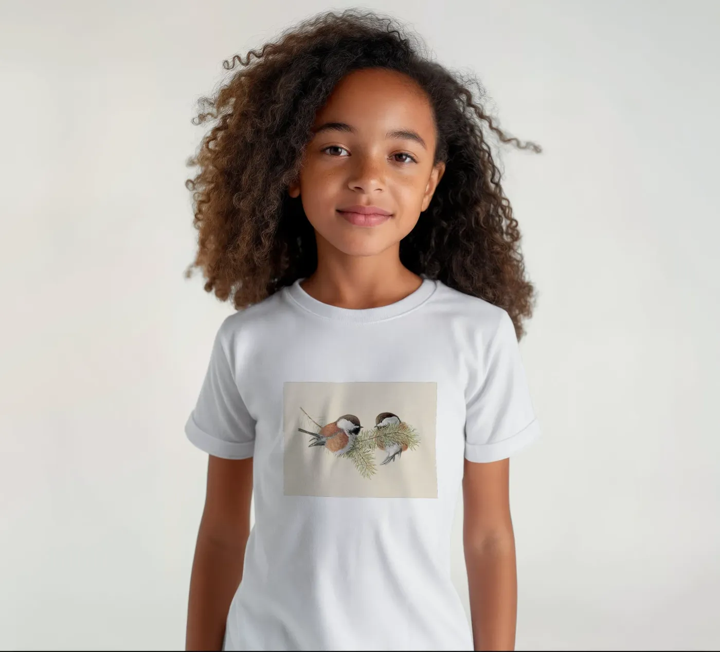 Chickadee Birds t-shirt bambini da Apolo Prints