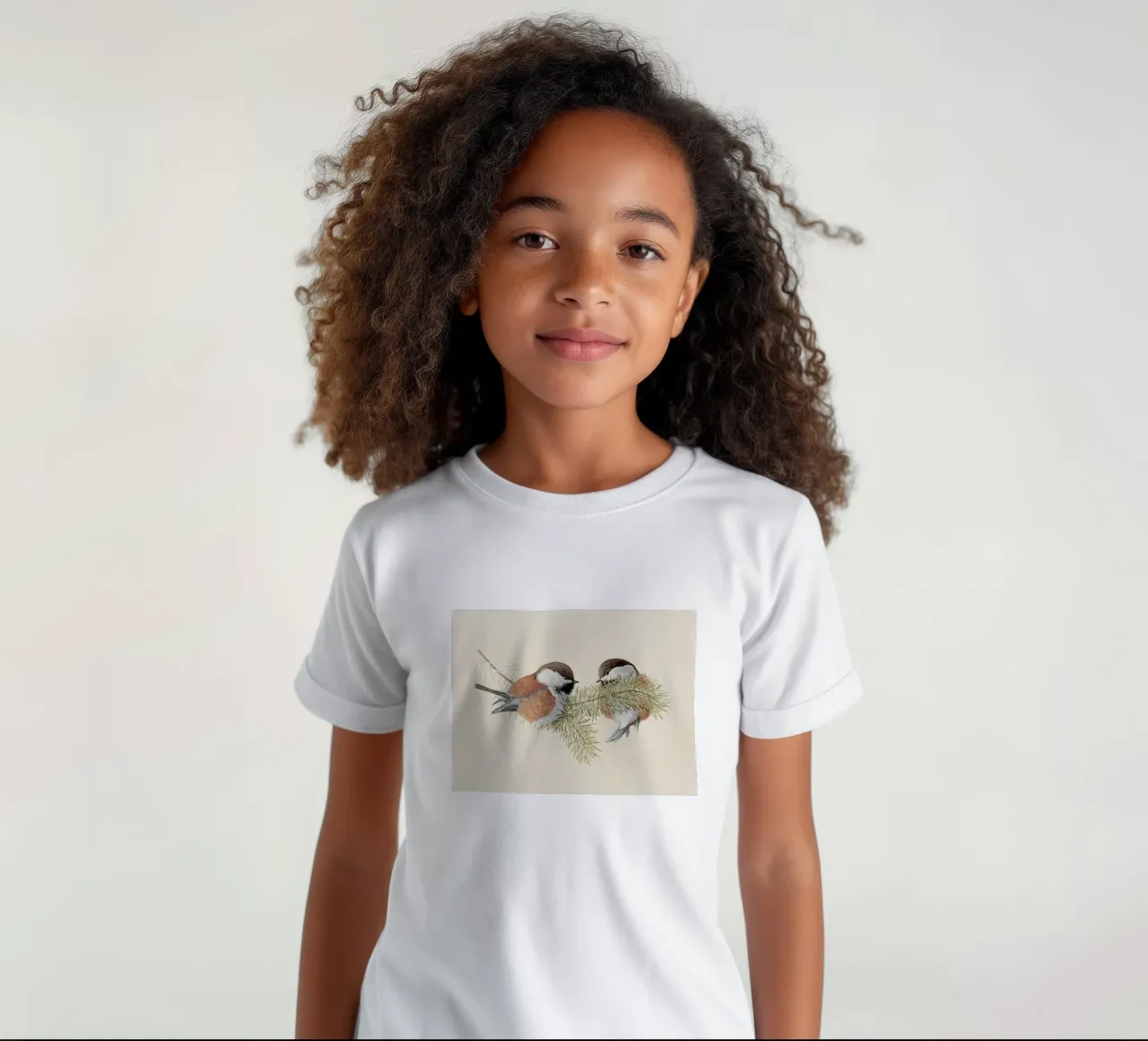 Chickadee Birds t-shirt bambini da Botanical