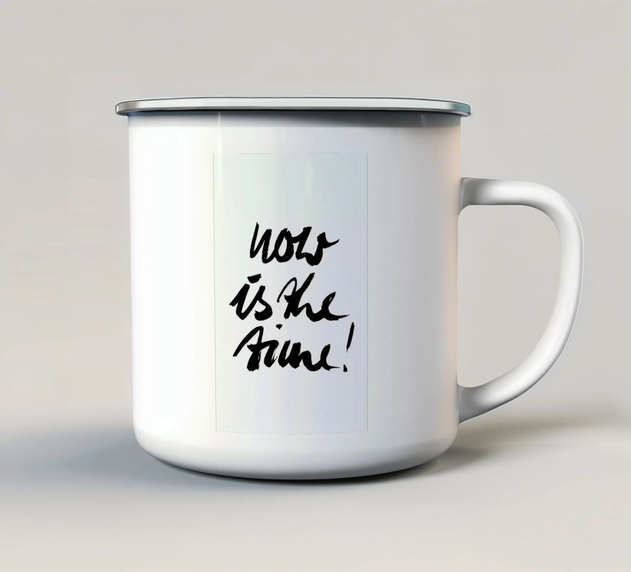 Now Is the Time! tazza in smalto da petiteCAPS
