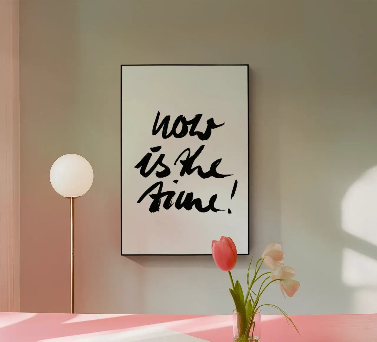 Now Is the Time! plexiglass da petiteCAPS