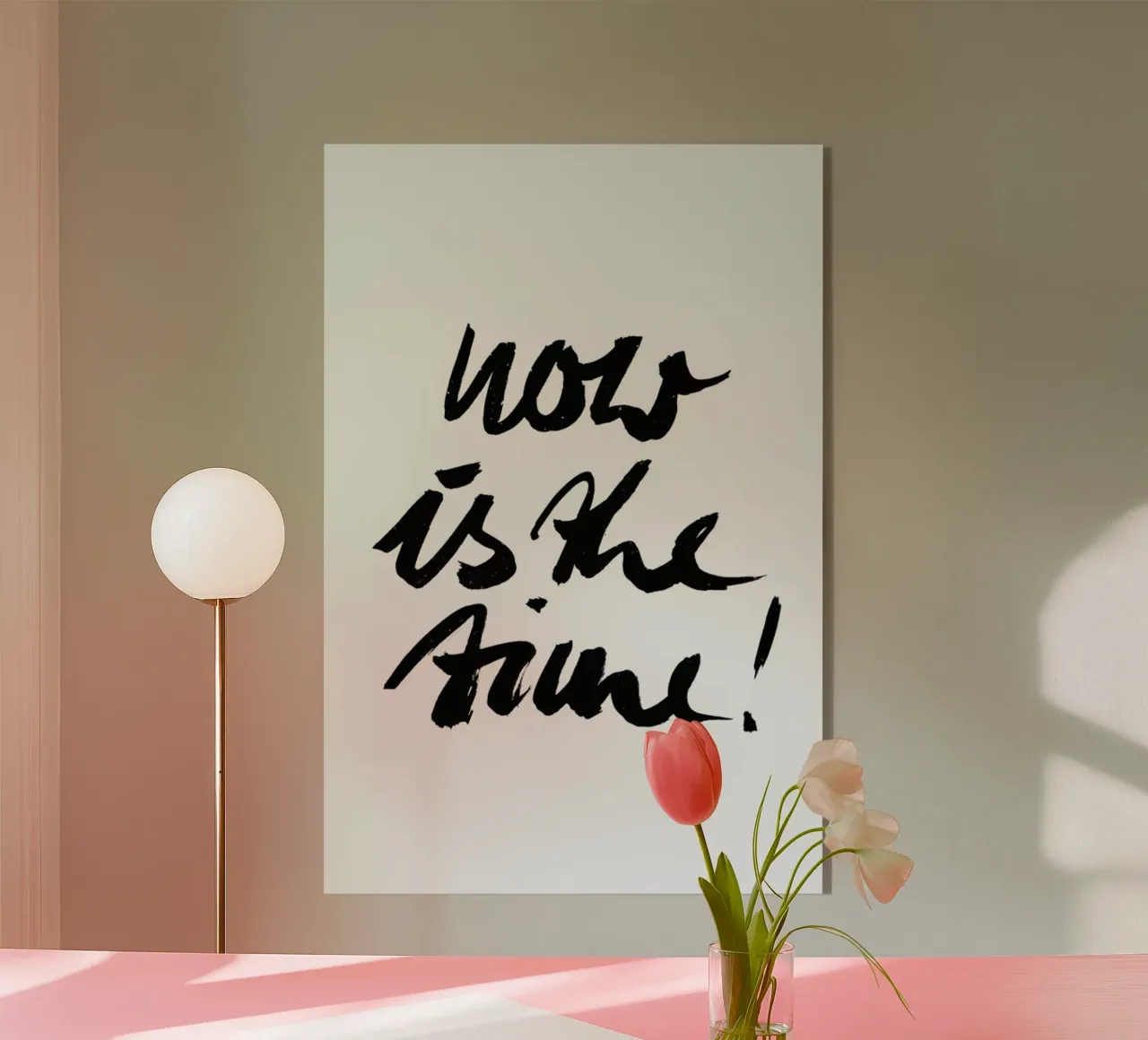 Now Is the Time! plexiglass da petiteCAPS