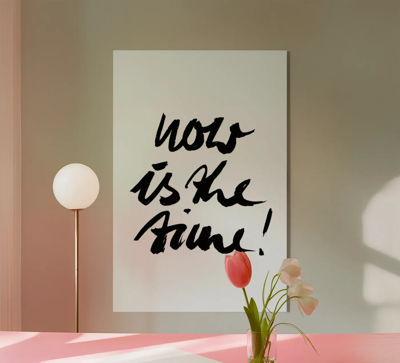 Now Is the Time! plexiglass da petiteCAPS
