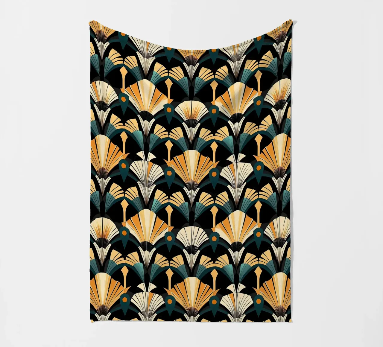 Art Deco coperta in pile da Golden Era