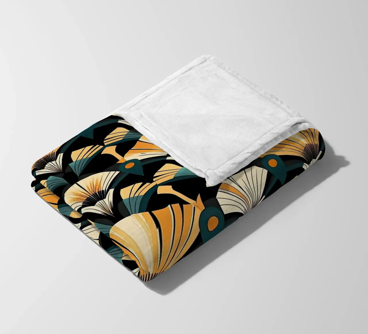 Art Deco coperta in pile da Golden Era