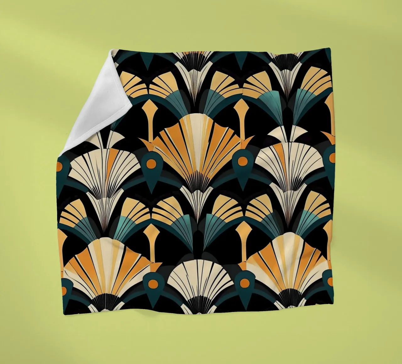 Art Deco coperta in pile da Golden Era