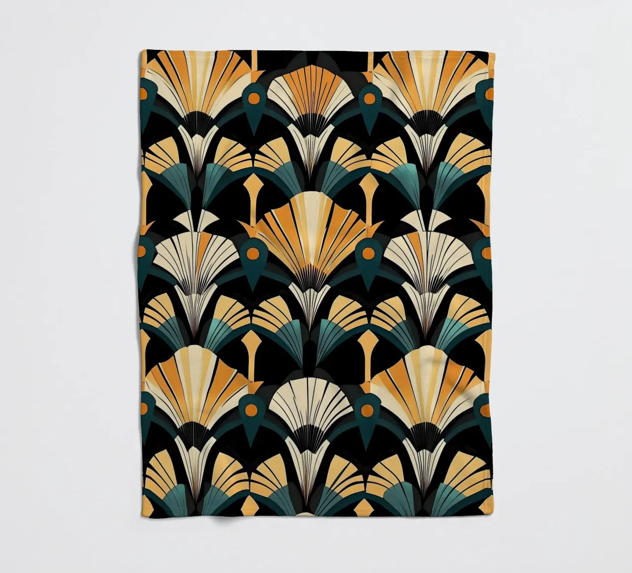 Art Deco coperta in pile da Golden Era