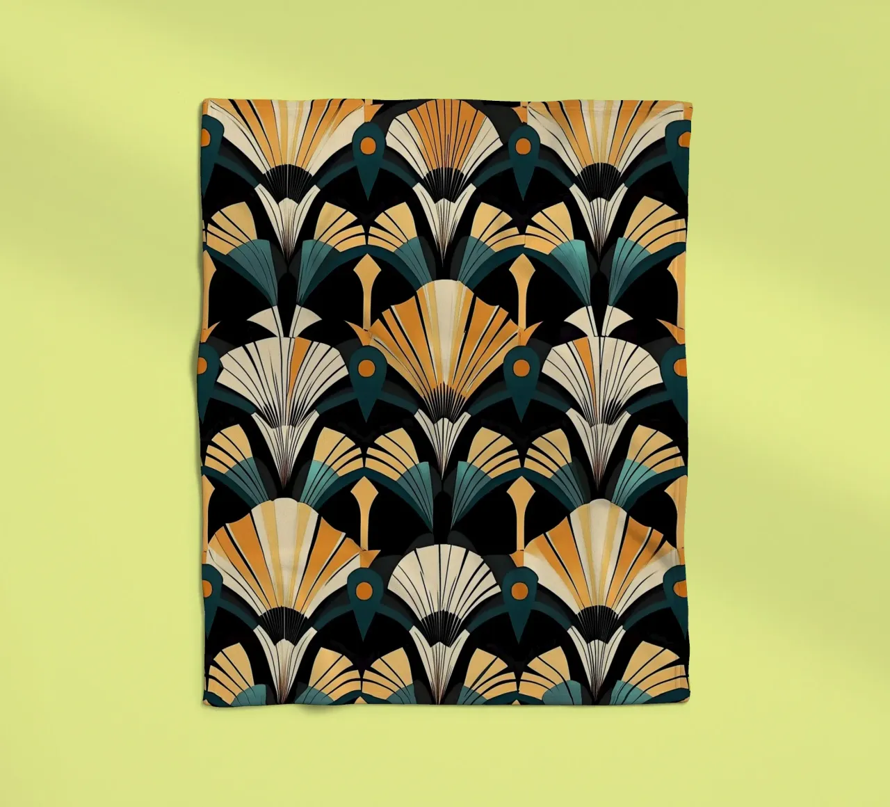Art Deco coperta in pile da Golden Era