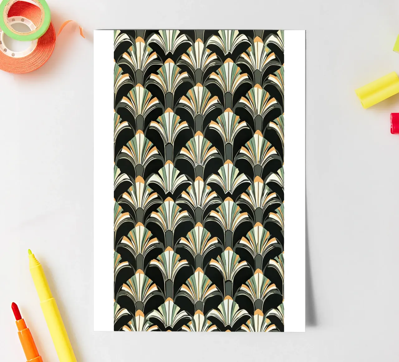 Art déco sticker sheet by Golden Era