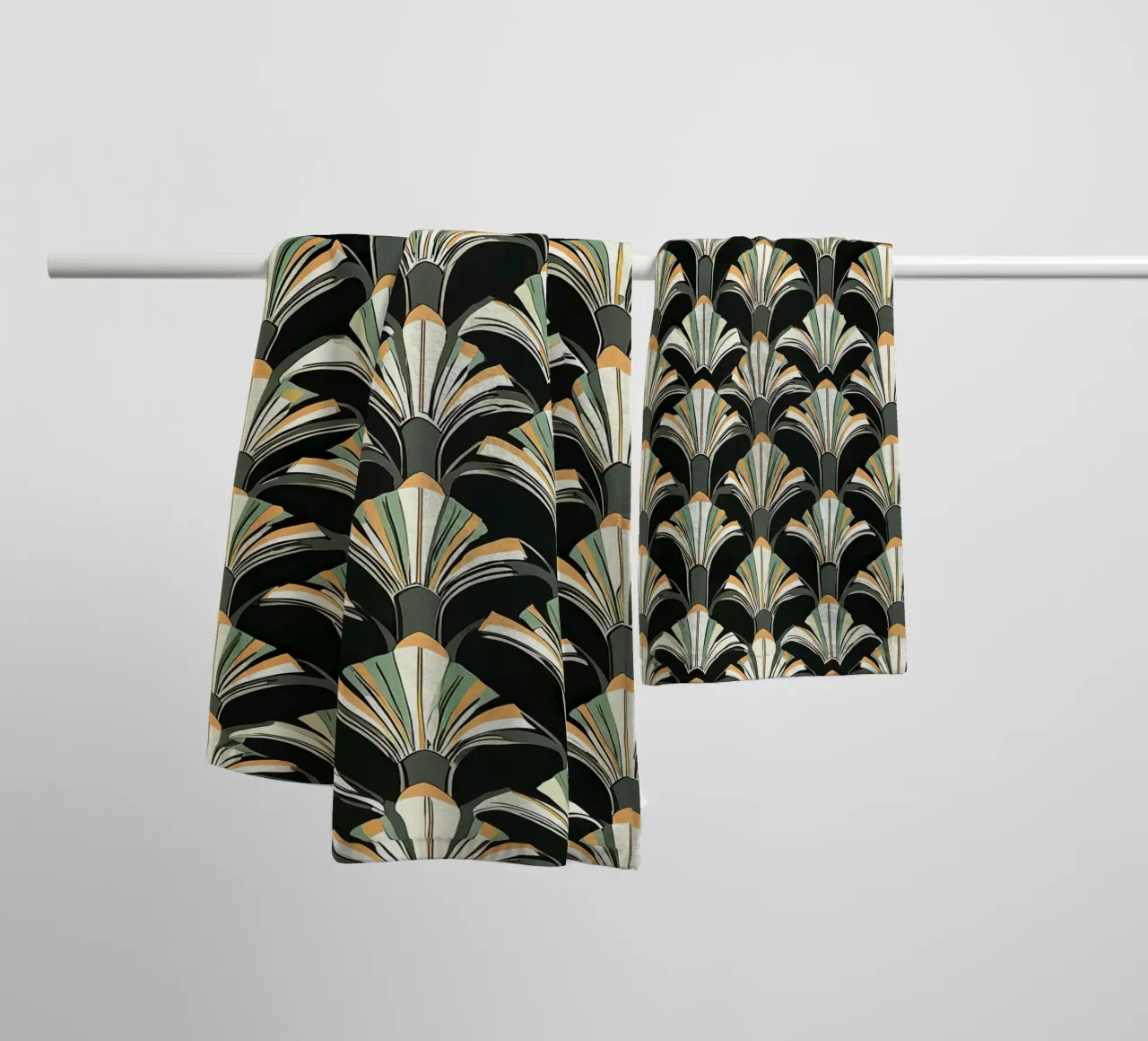 Art déco asciugamano da bagno da Golden Era