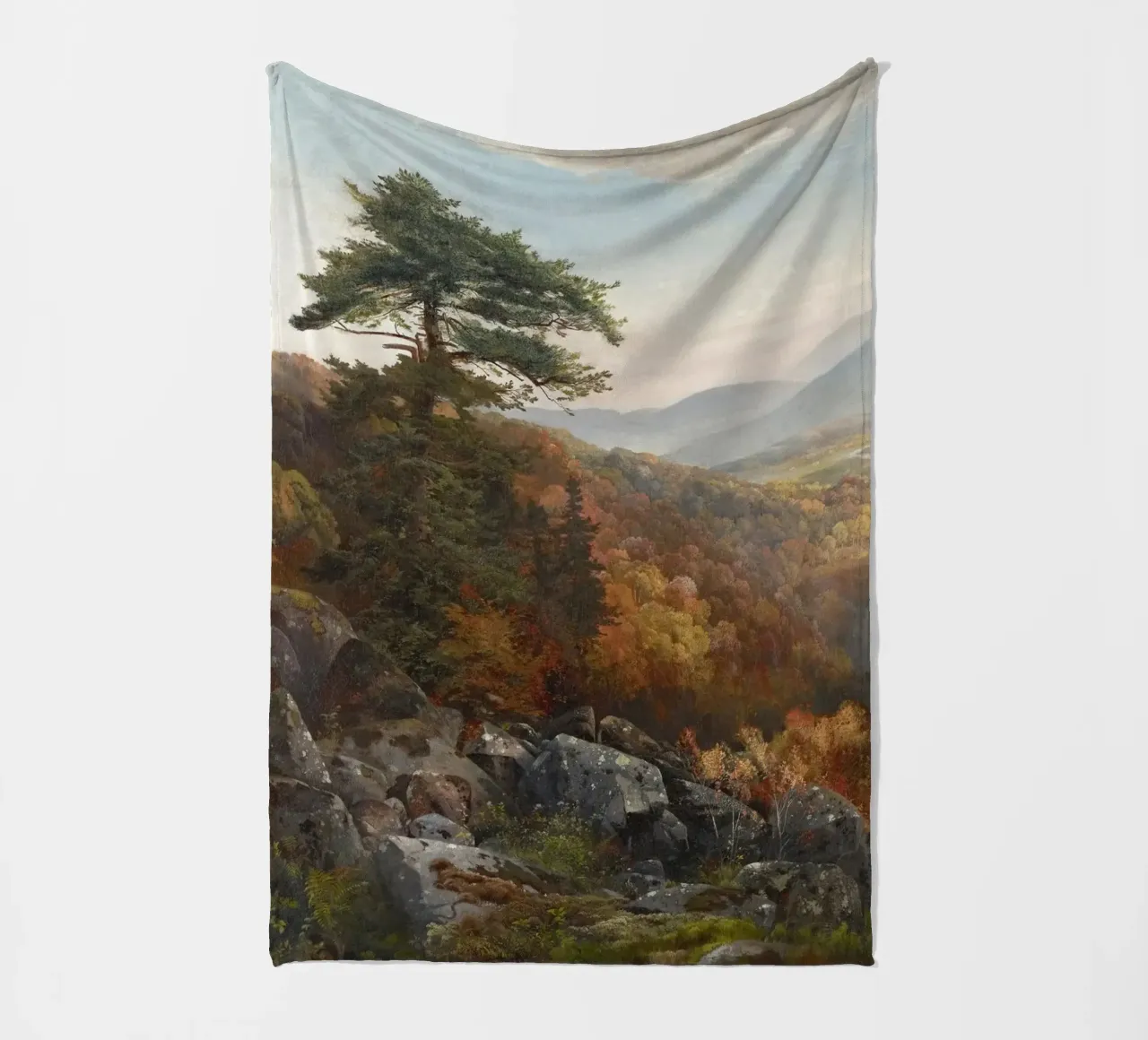 Valley Landscape in Autumn coperta in pile da apoloprints