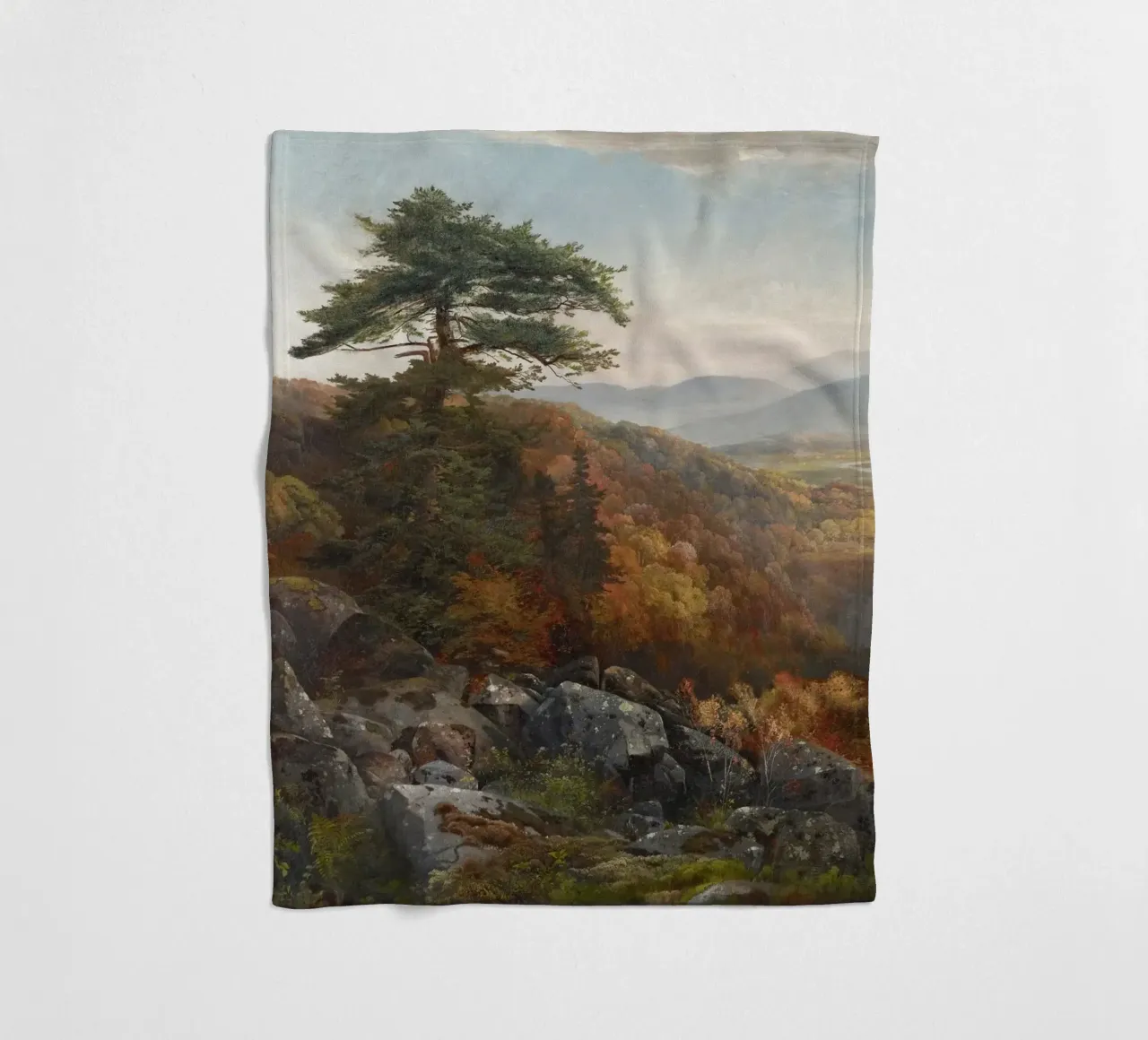 Valley Landscape in Autumn coperta in pile da apoloprints