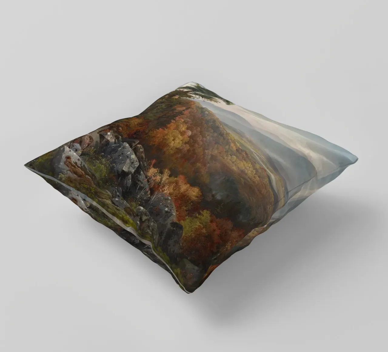 Valley Landscape in Autumn cuscino da apoloprints